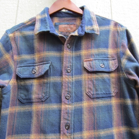 ORVIS Flannel Tartan Long-sleeved Shirt Men's M Button Up 4 Pockets Workwear - Picture 2 of 14